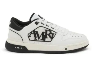amiri-White-Classic-Low-Top-Sneakers AMIRI White & Black Classic Low