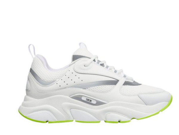 Dior B22 -White Silver Fluo Green-